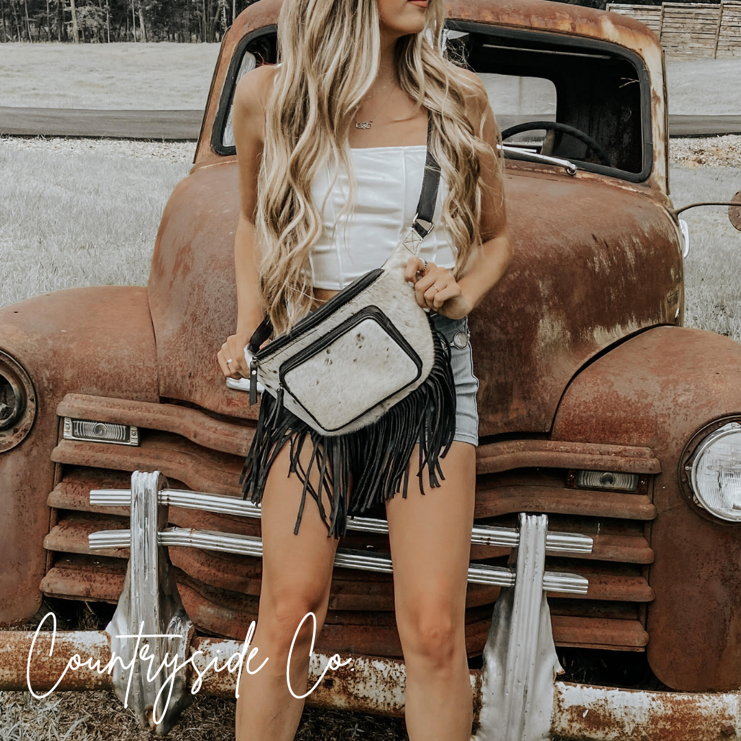 Austin Cowhide Sling Festival Bag