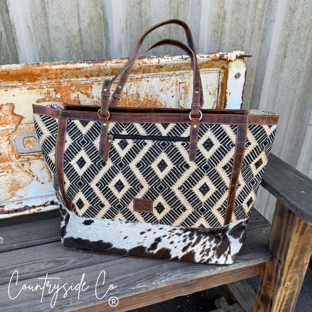 Sterling Cowhide Weekender