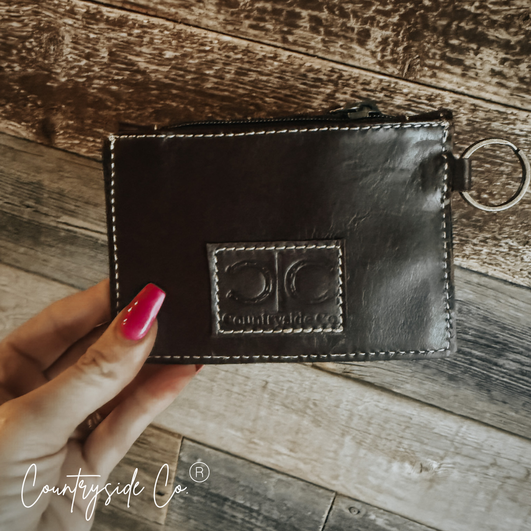 Star Cowhide Keychain Wallet by Countryside Co.