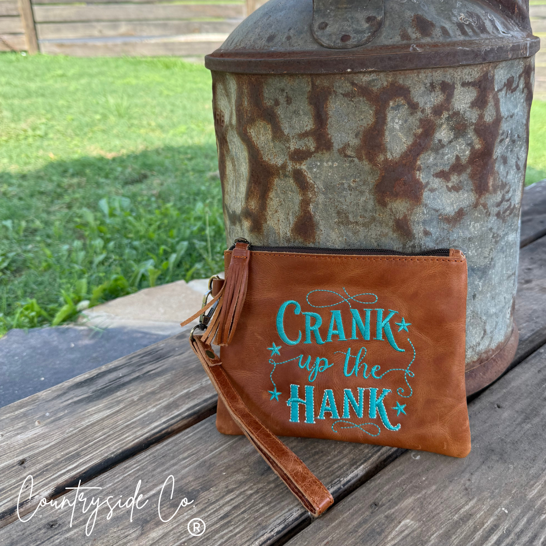 Crank Up The Hank Wristlet Purse
