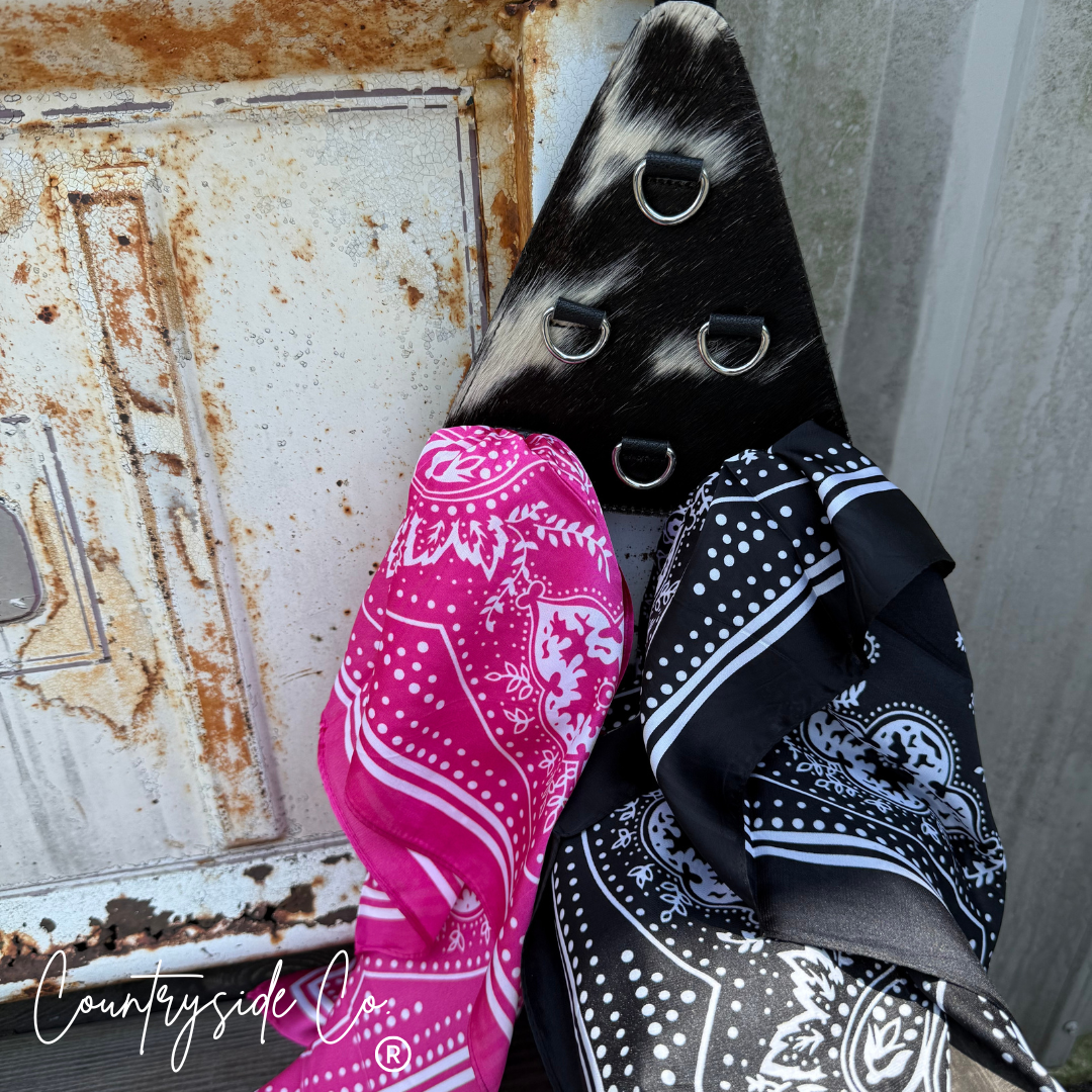 Cowhide Small Wild Rag Scarf Hanger
