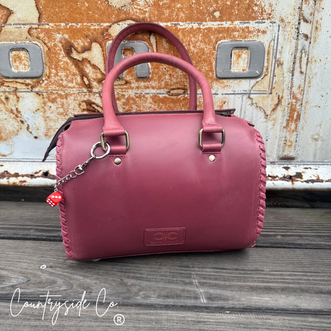 Retro Roller Tooled Leather Speedy Bag Limited Edition