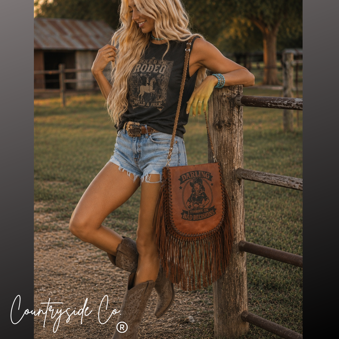 Bad Decisions Leather Purse