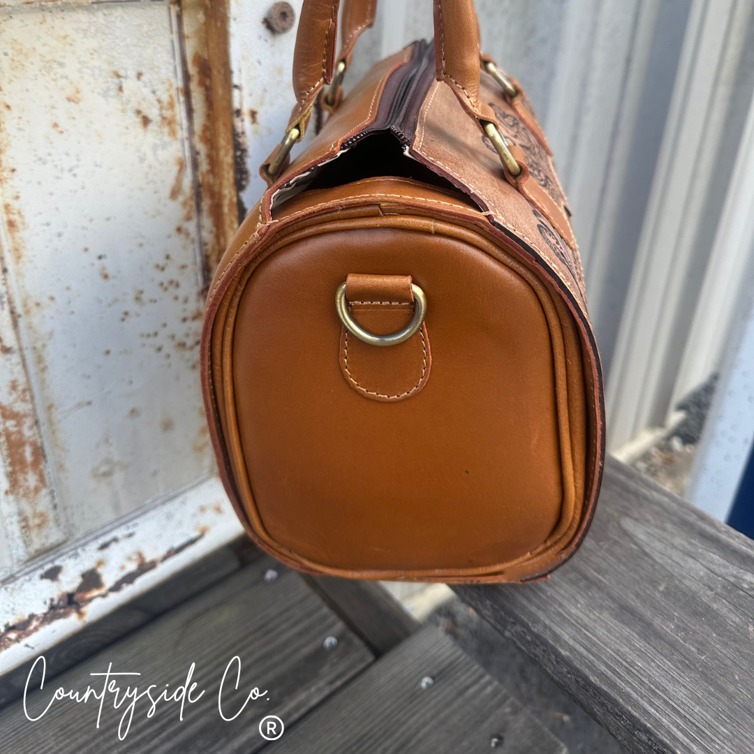 Cowgirl Crush Tooled Leather Speedy Bag