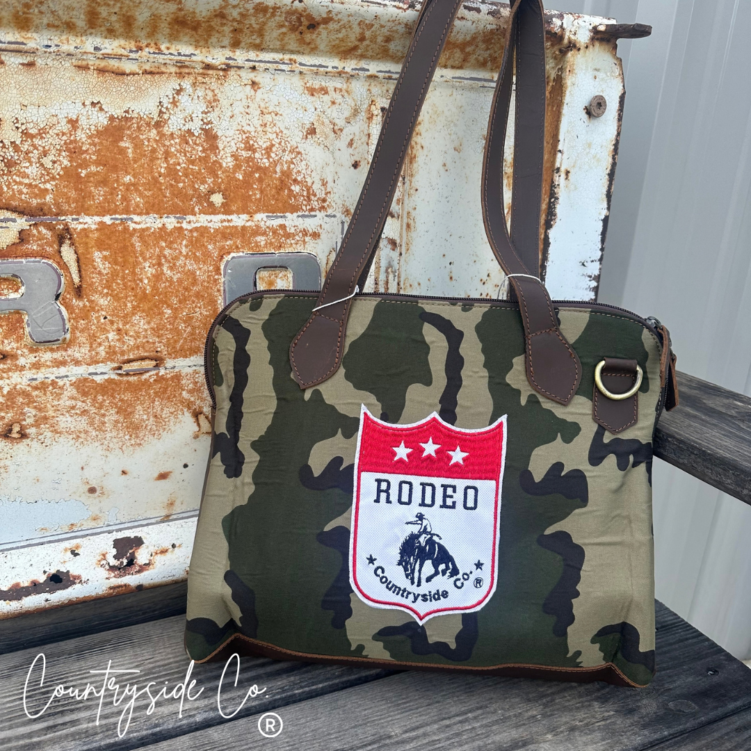 Rodeo Rush Camo Conceal Carry Tote Purse