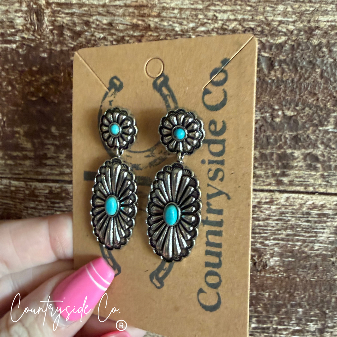 High Plains Concho Earrings