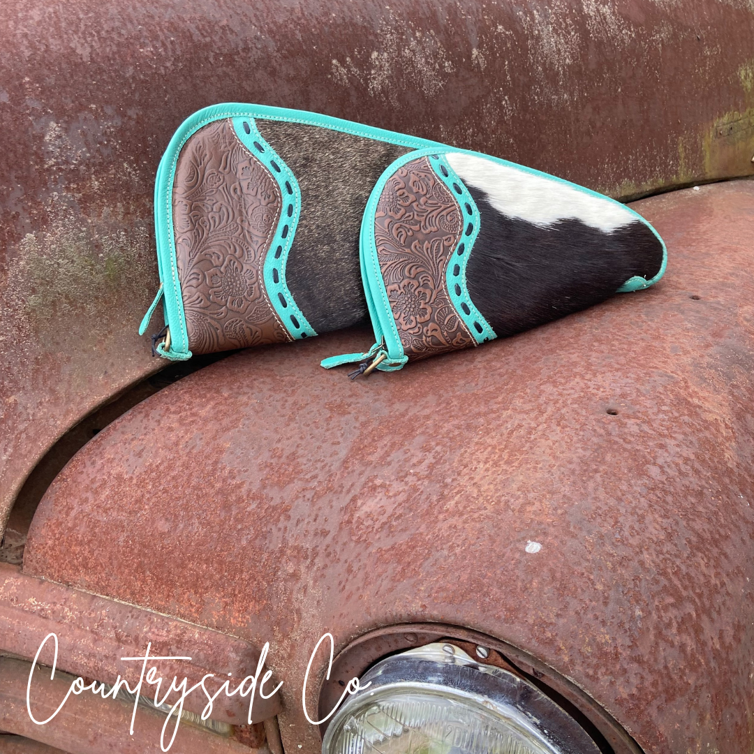 Turquoise Trail Cowhide 11" Carry Case