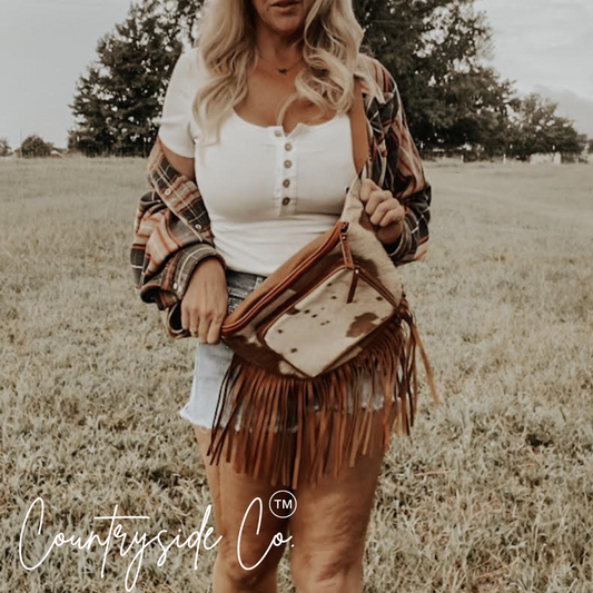 leather sling festival bag