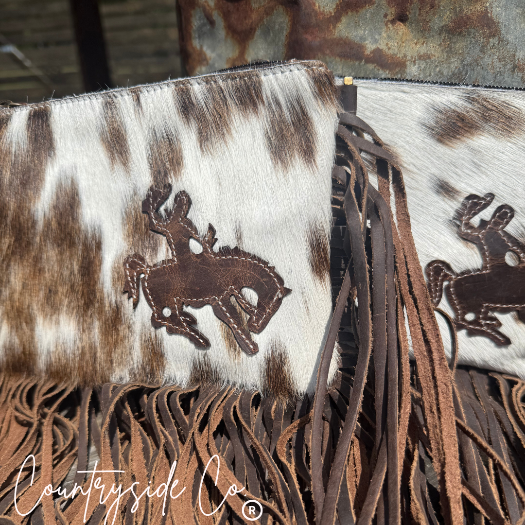 Cowboy Fringe Cowhide Handbag