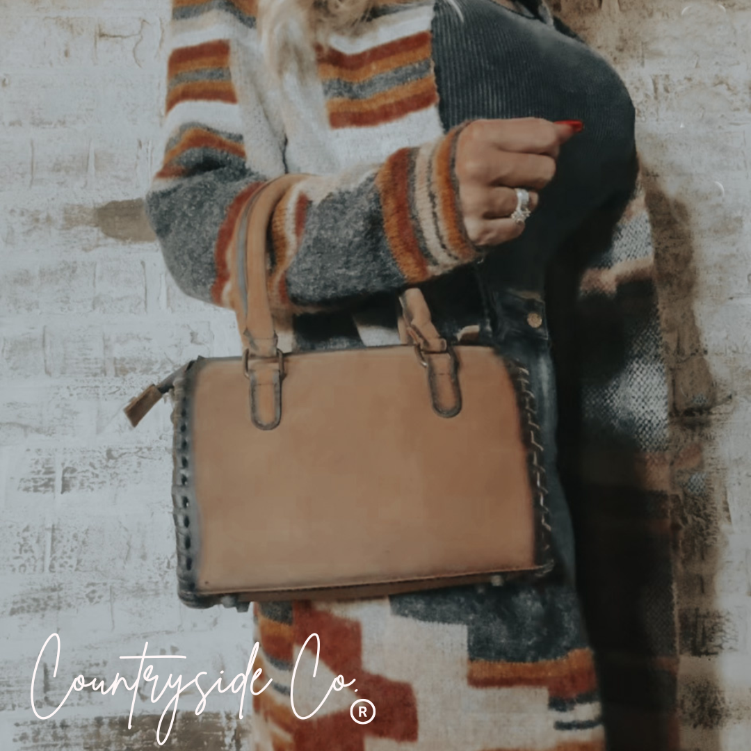 Bailey Leather Small Barrel Bag