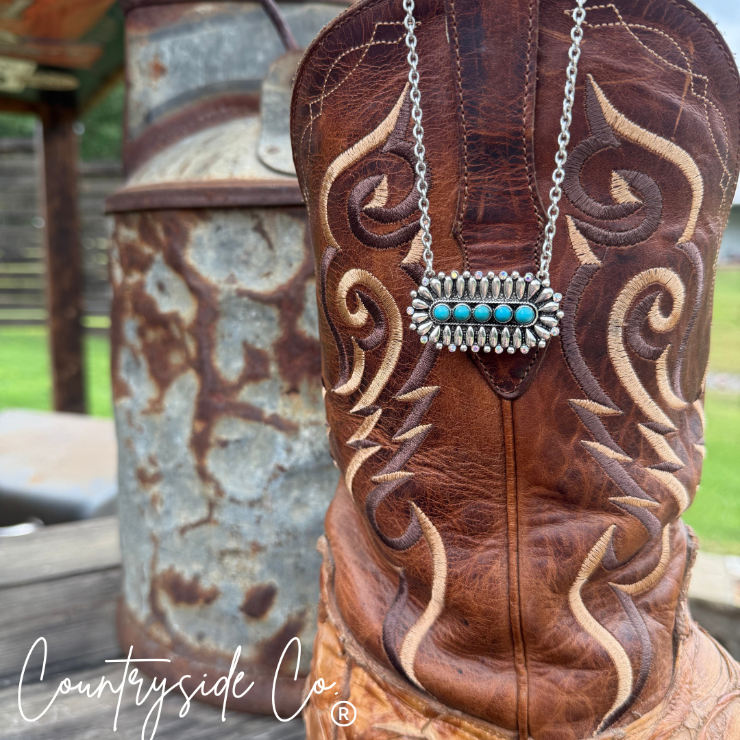 Tanya Necklace with Turquoise Accent