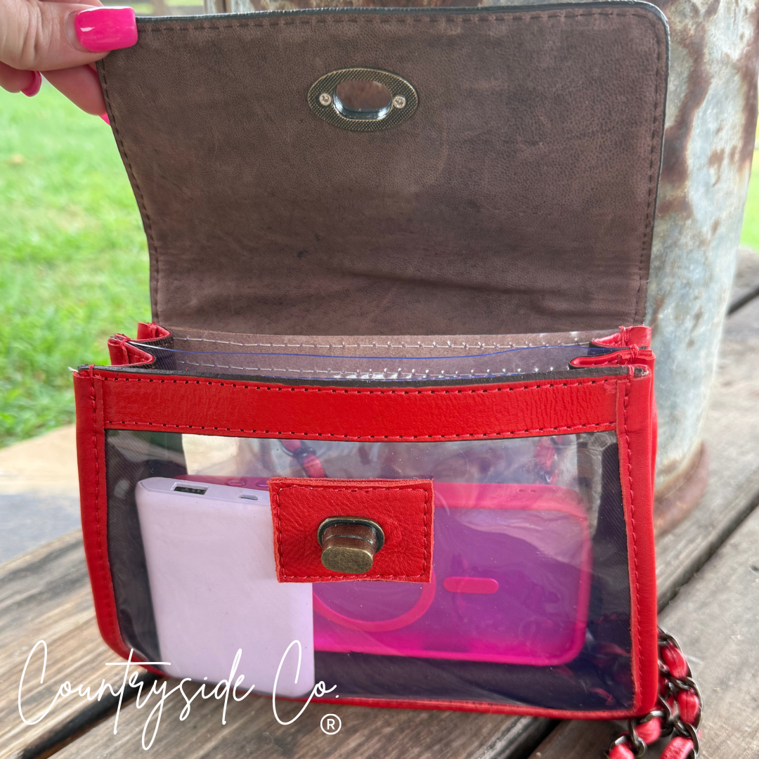 Tooled Trail Clear Stadium Bag