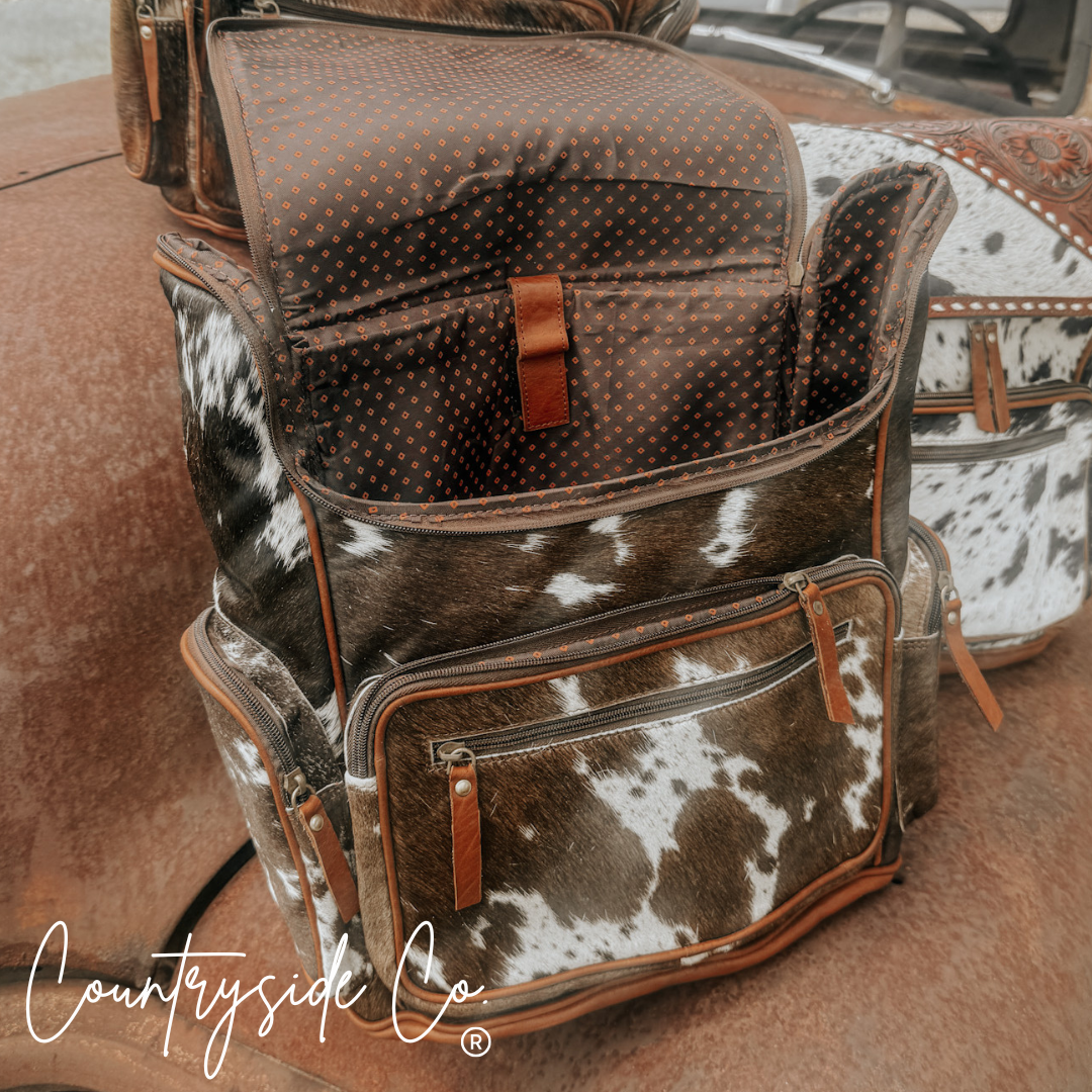 Mesa Cowhide Conceal Carry Backpack Laptop Bag by Countryside Co.