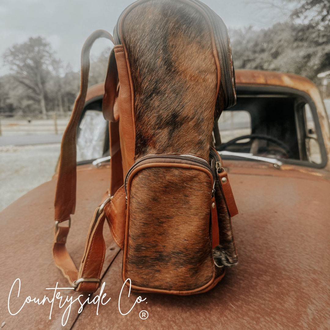 Mesa Cowhide Conceal Carry Backpack Laptop Bag by Countryside Co.