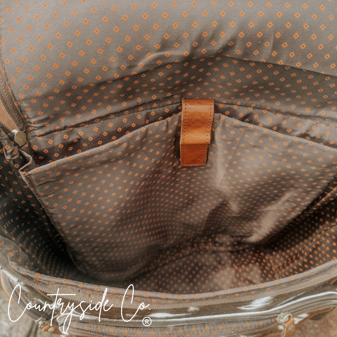 Mesa Cowhide Conceal Carry Backpack Laptop Bag by Countryside Co.