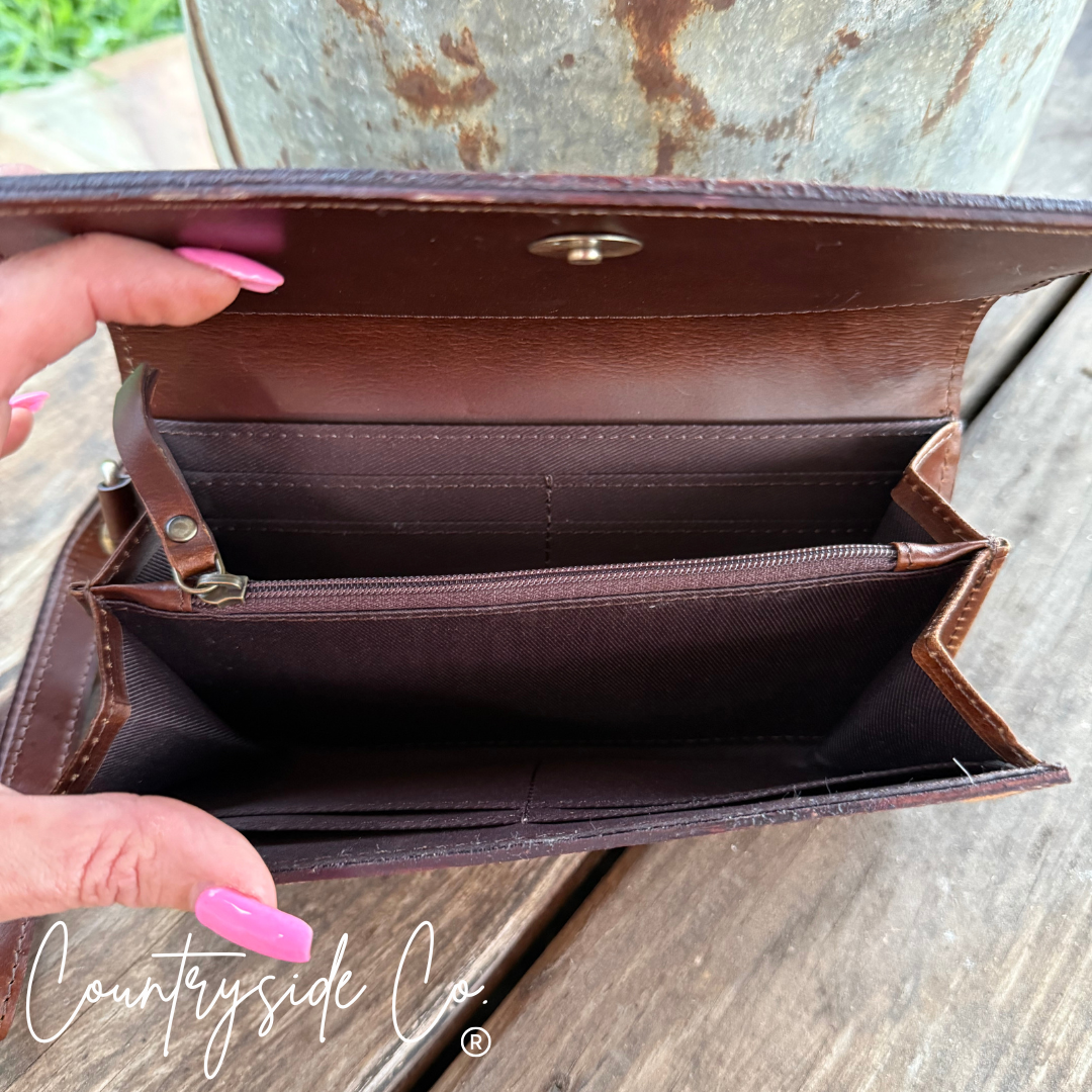 Stella Tooled Leather Wallet