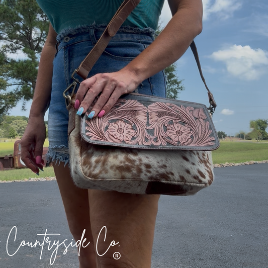 Leather womens purse