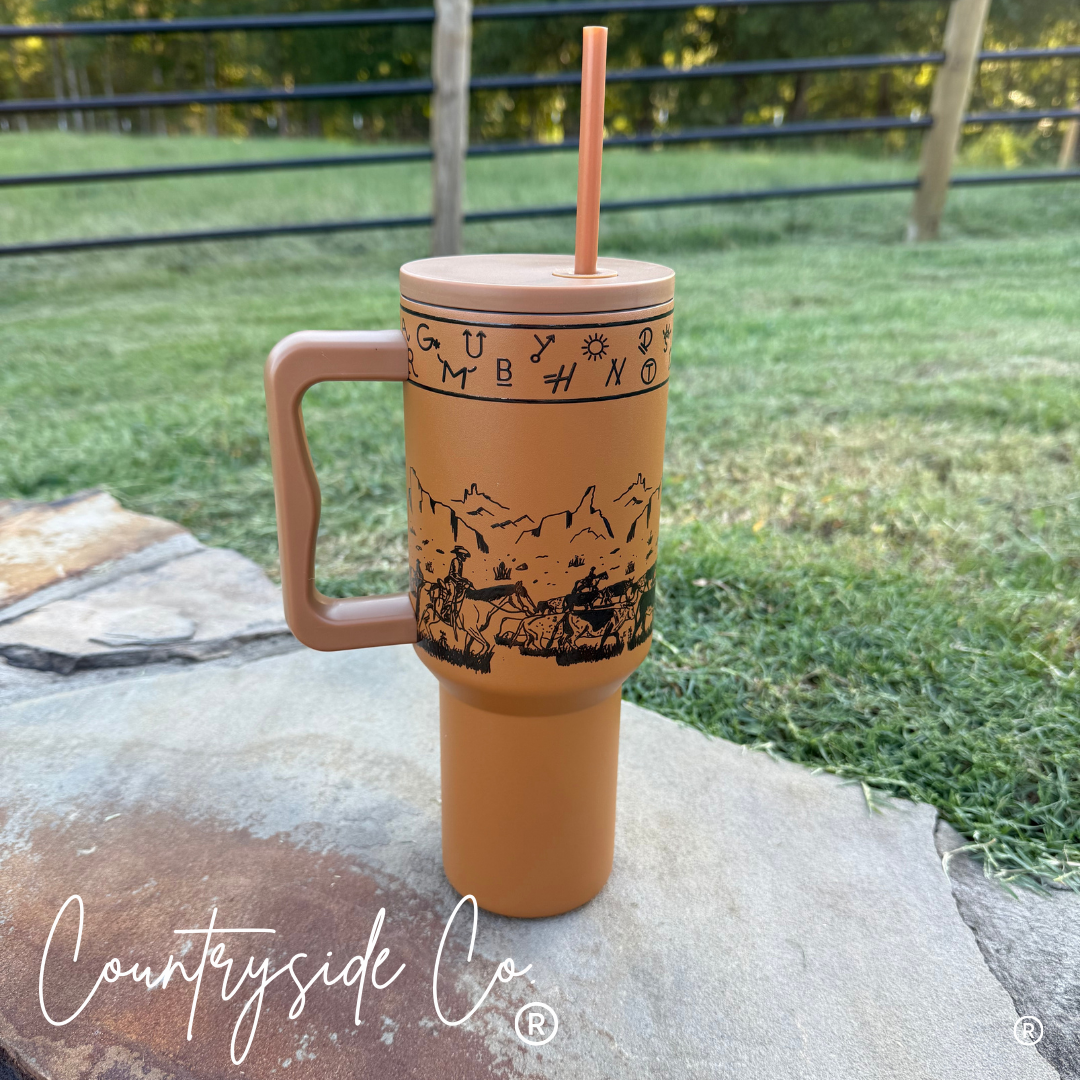 Rustic Roundup 40oz Insulated Tumbler Cup