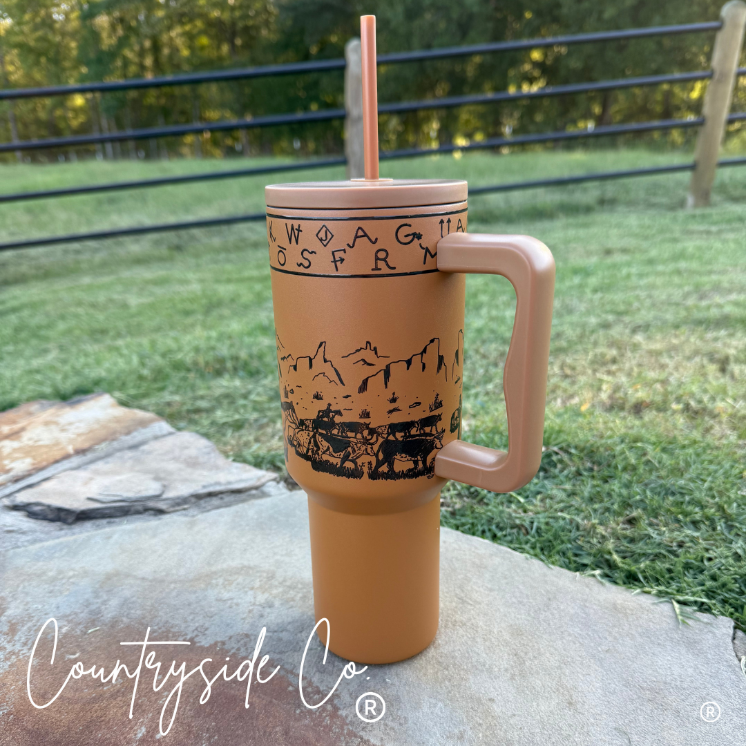 Rustic Roundup 40oz Insulated Tumbler Cup
