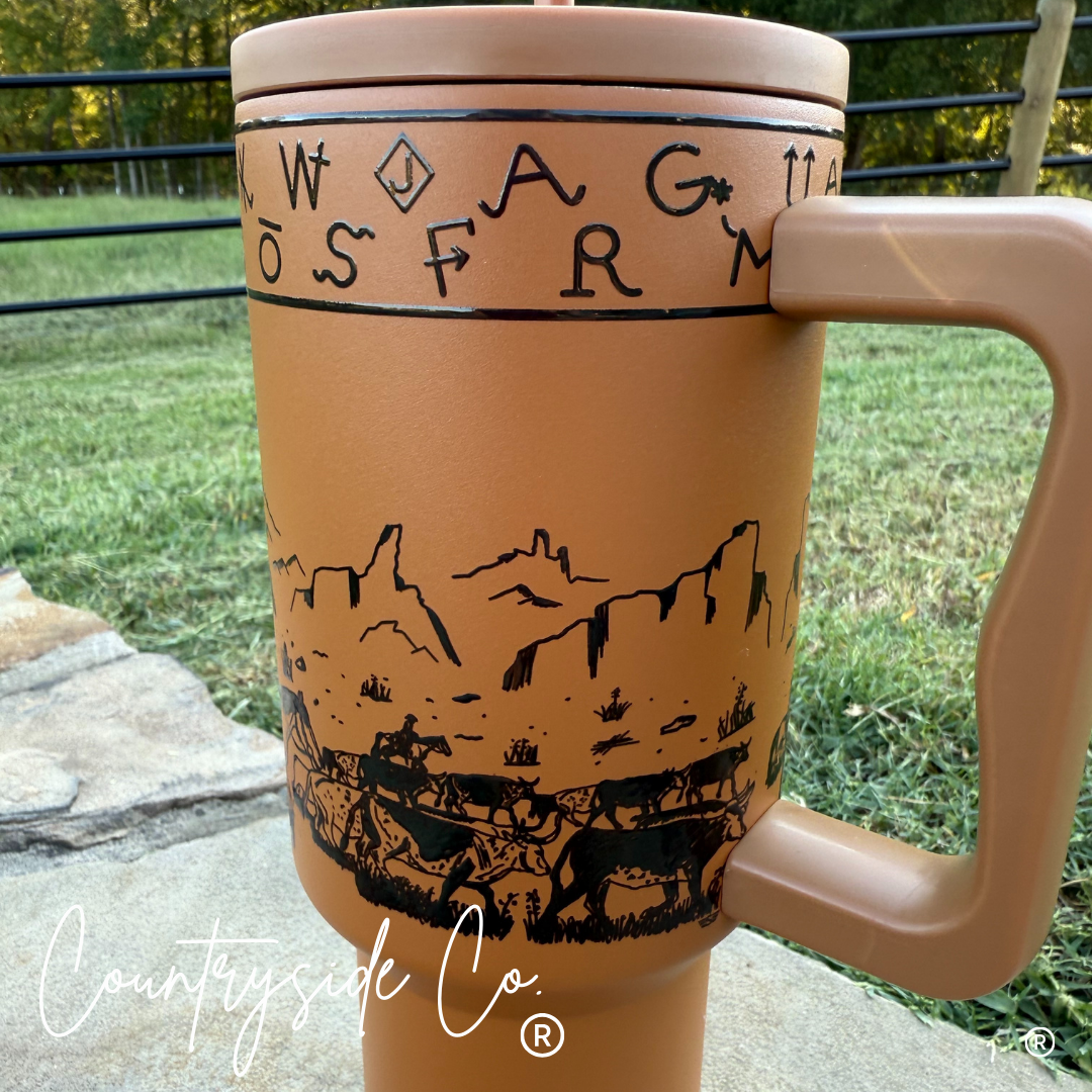 Rustic Roundup 40oz Insulated Tumbler Cup