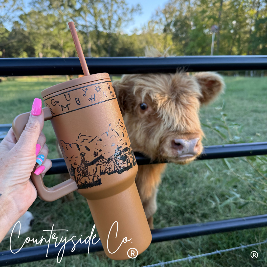 Rustic Roundup 40oz Insulated Tumbler Cup