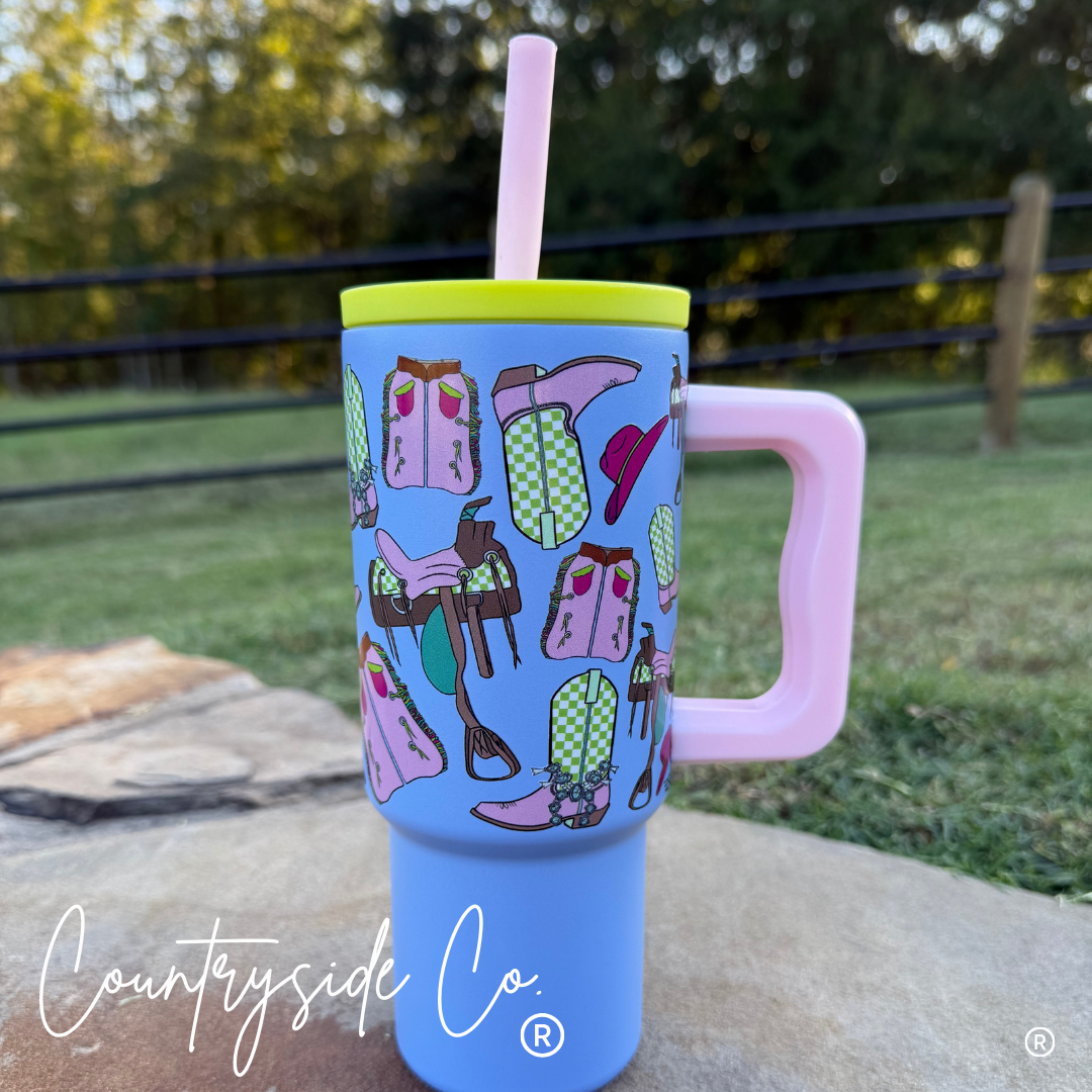 Saddle Up 24oz Insulated Tumbler Cup