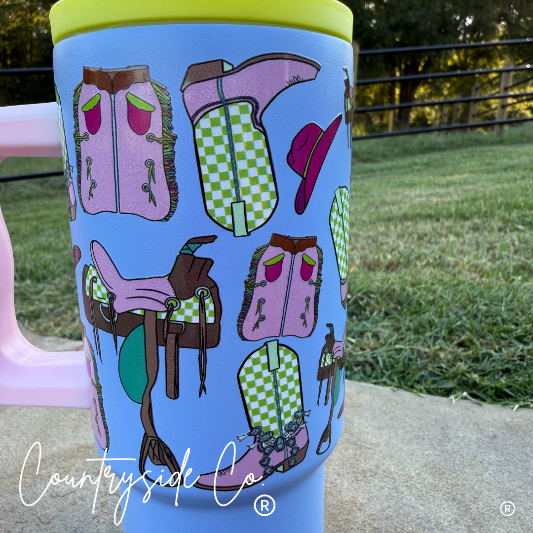 Saddle Up 24oz Insulated Tumbler Cup
