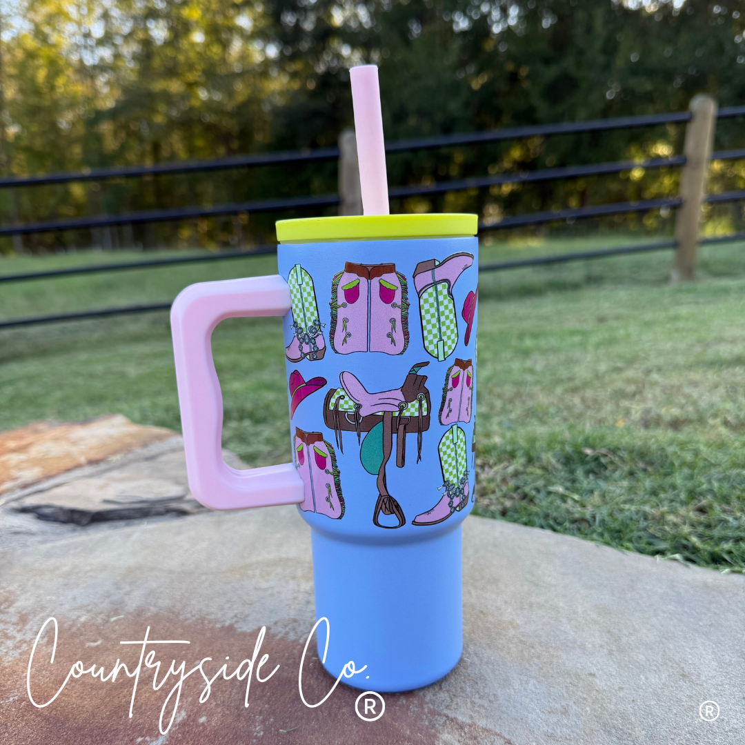 Saddle Up 24oz Insulated Tumbler Cup