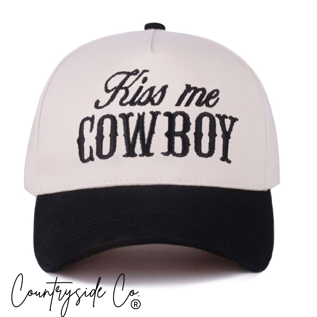Kiss Me Cowboy Trucker Hat