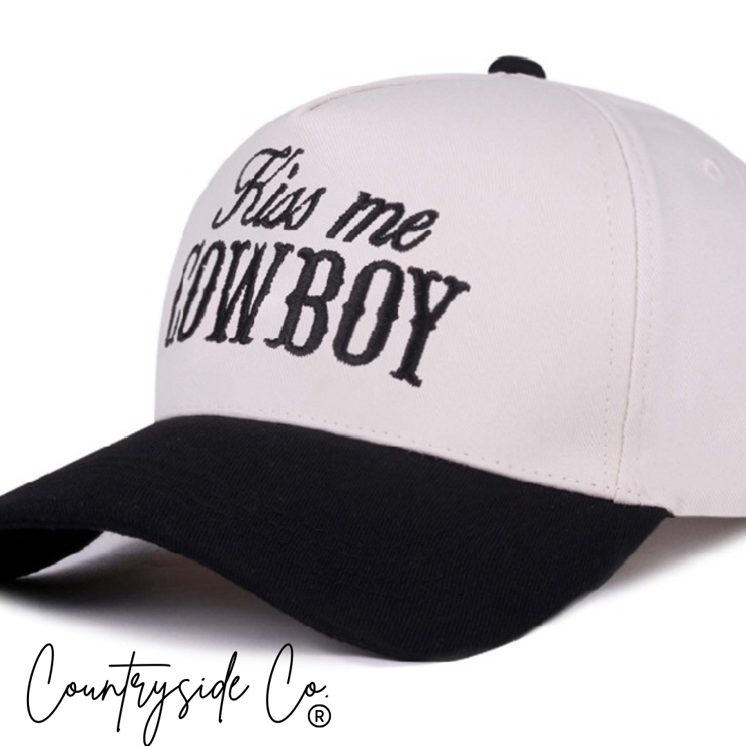 Kiss Me Cowboy Trucker Hat