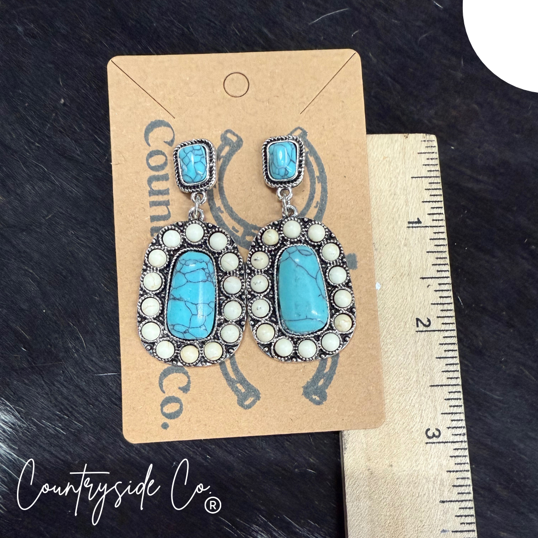 Bailey Turquoise Dangle Earrings