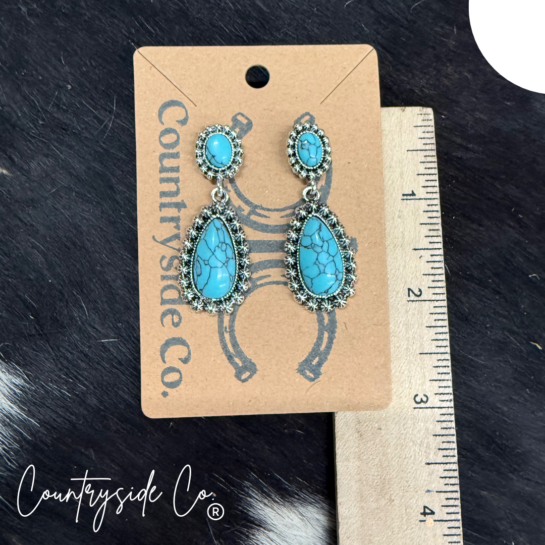 Margot Turquoise Dangle Earrings