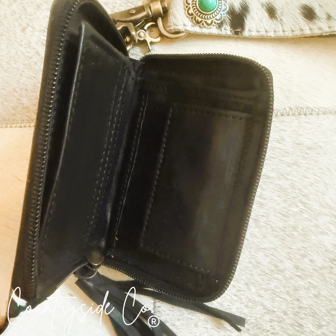 The Tag Along Checkered Mini Wallet Keychain