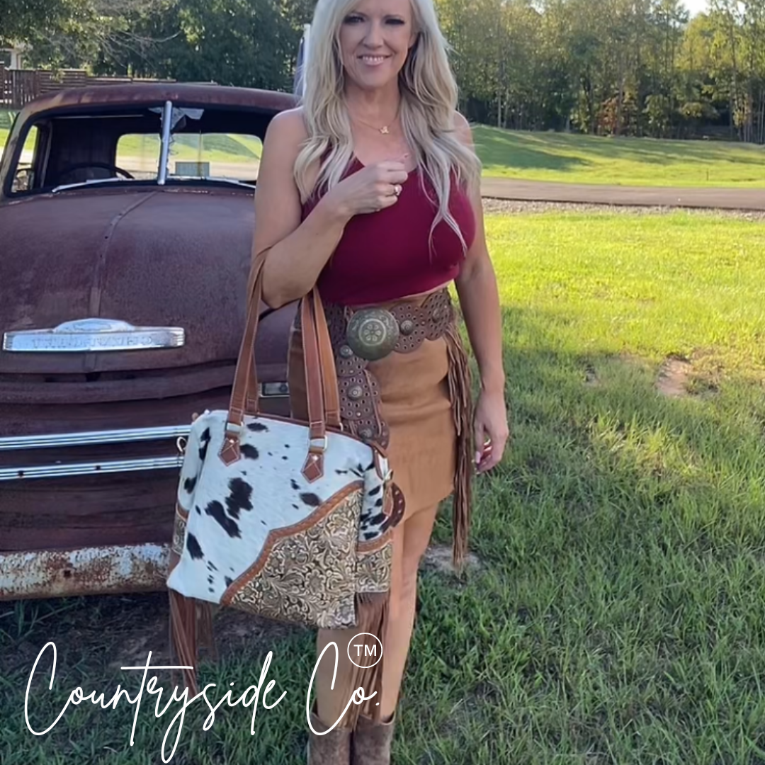 Laramie Cowhide Leather Concealed Carry Handbag