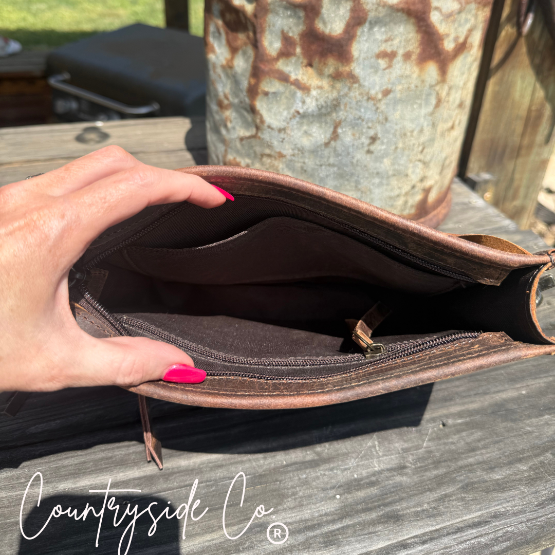 The Showdown Tooled Leather Purse
