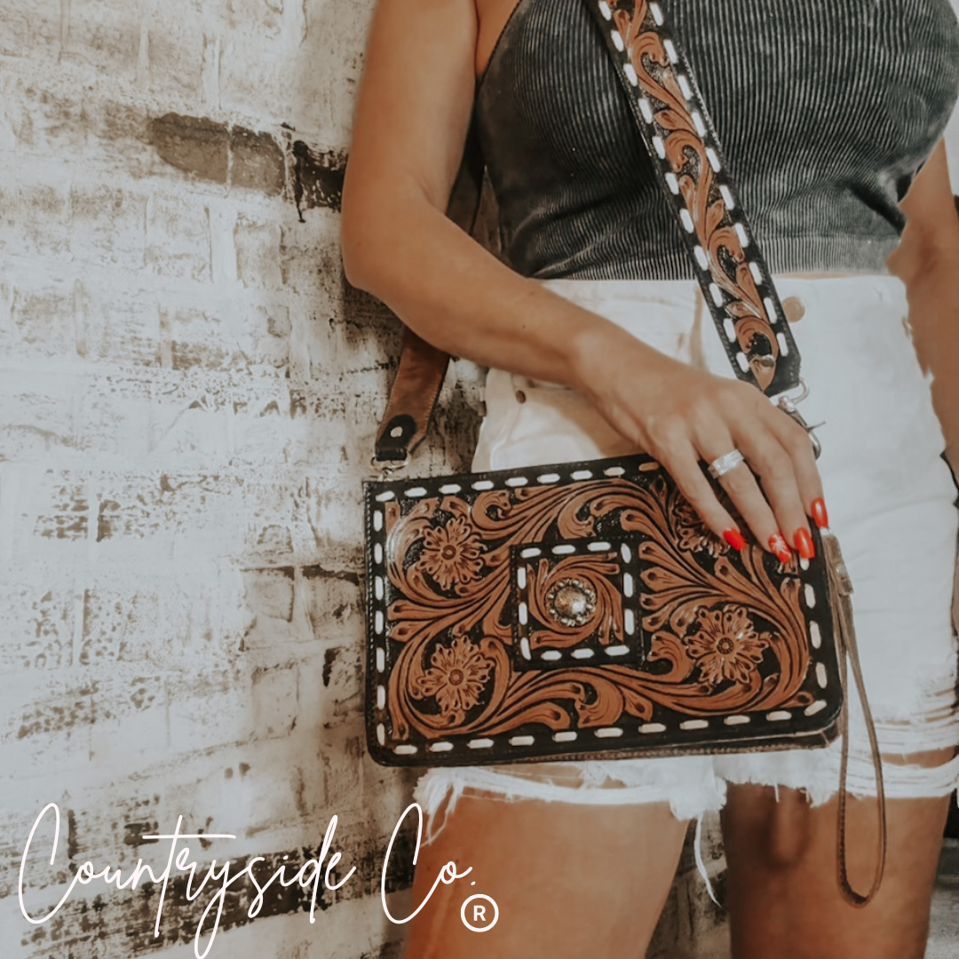 Legacy Tooled Leather Purse