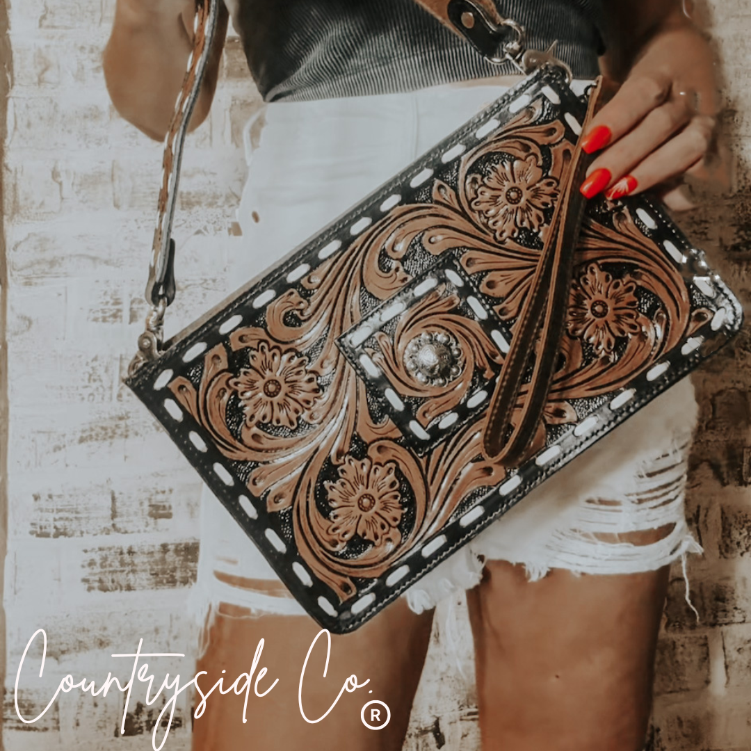 Legacy Tooled Leather Purse