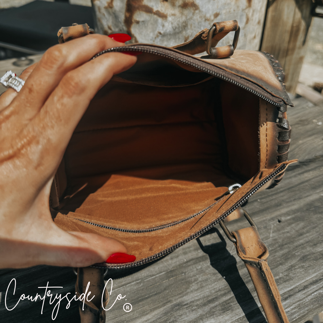 Bailey Leather Small Barrel Bag