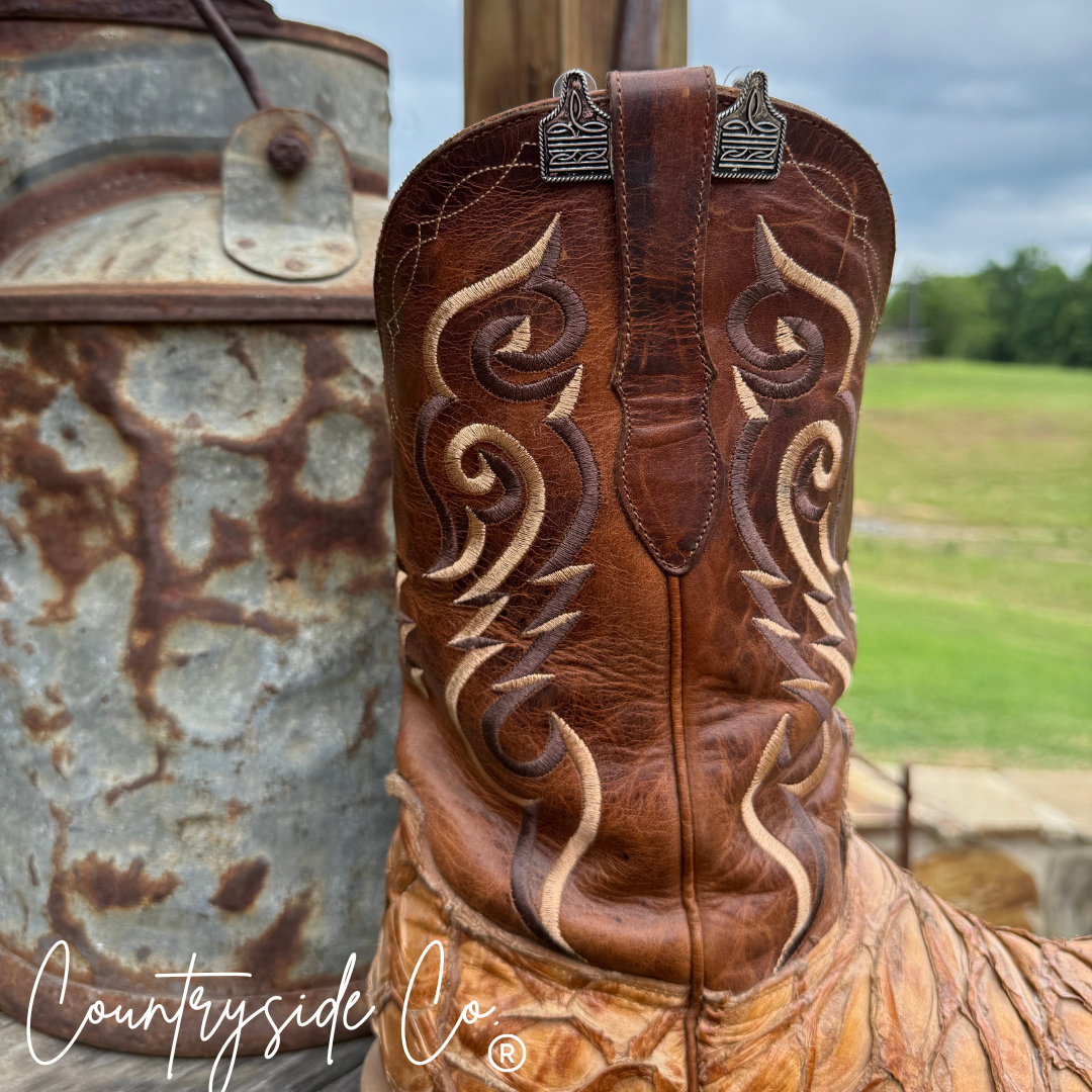 Cowtag Boot Stitch Earrings