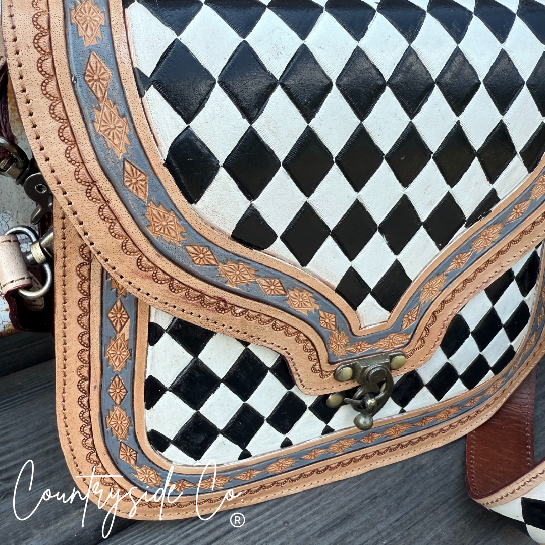 Zadie Tooled Leather Concealed Carry Handbag by Countryside Co.