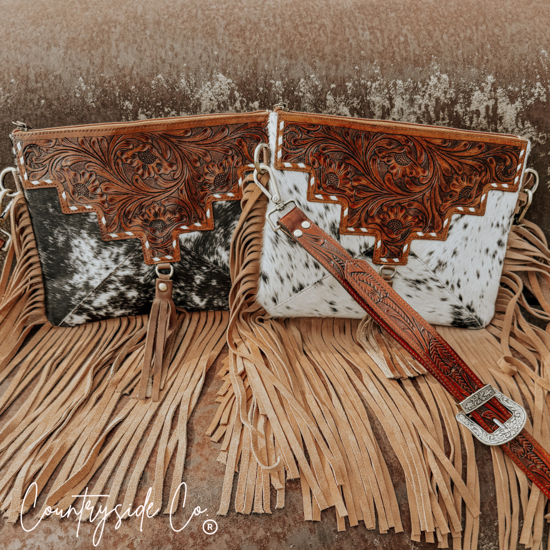 Fort Worth Cowhide Crossbody