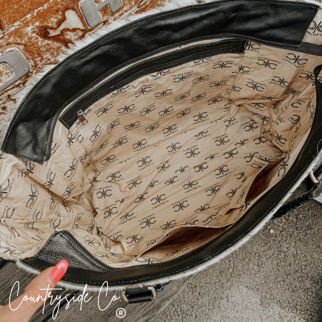 Dynasty Cowhide Weekender, Tote Work Bag