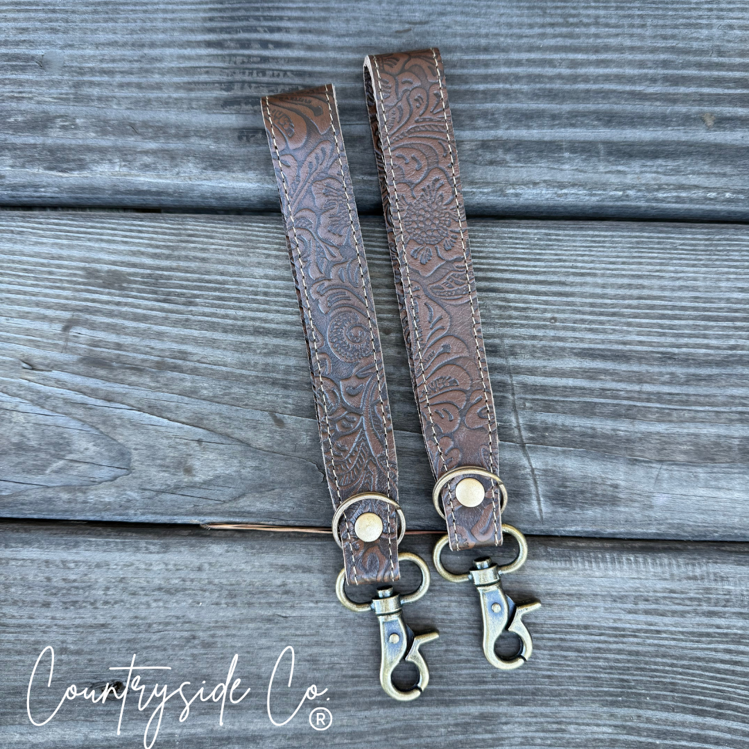 Leather Keychain Wristlet