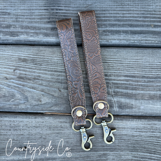 Leather Keychain Wristlet