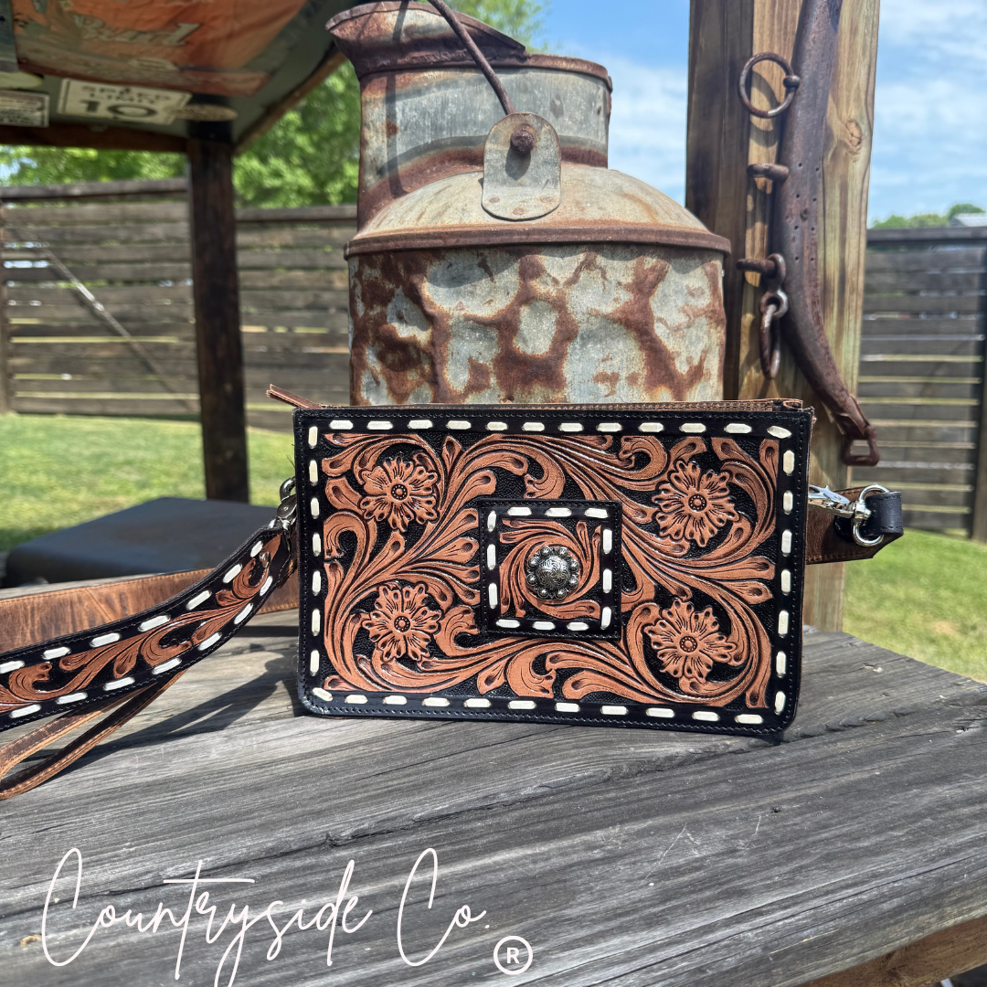 Legacy Tooled Leather Purse