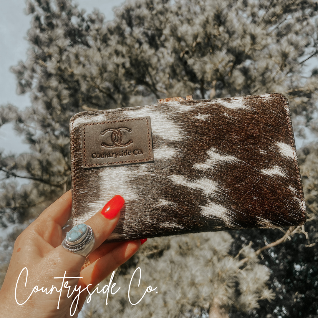Nashville Cowhide and Tooled Leather Wallet
