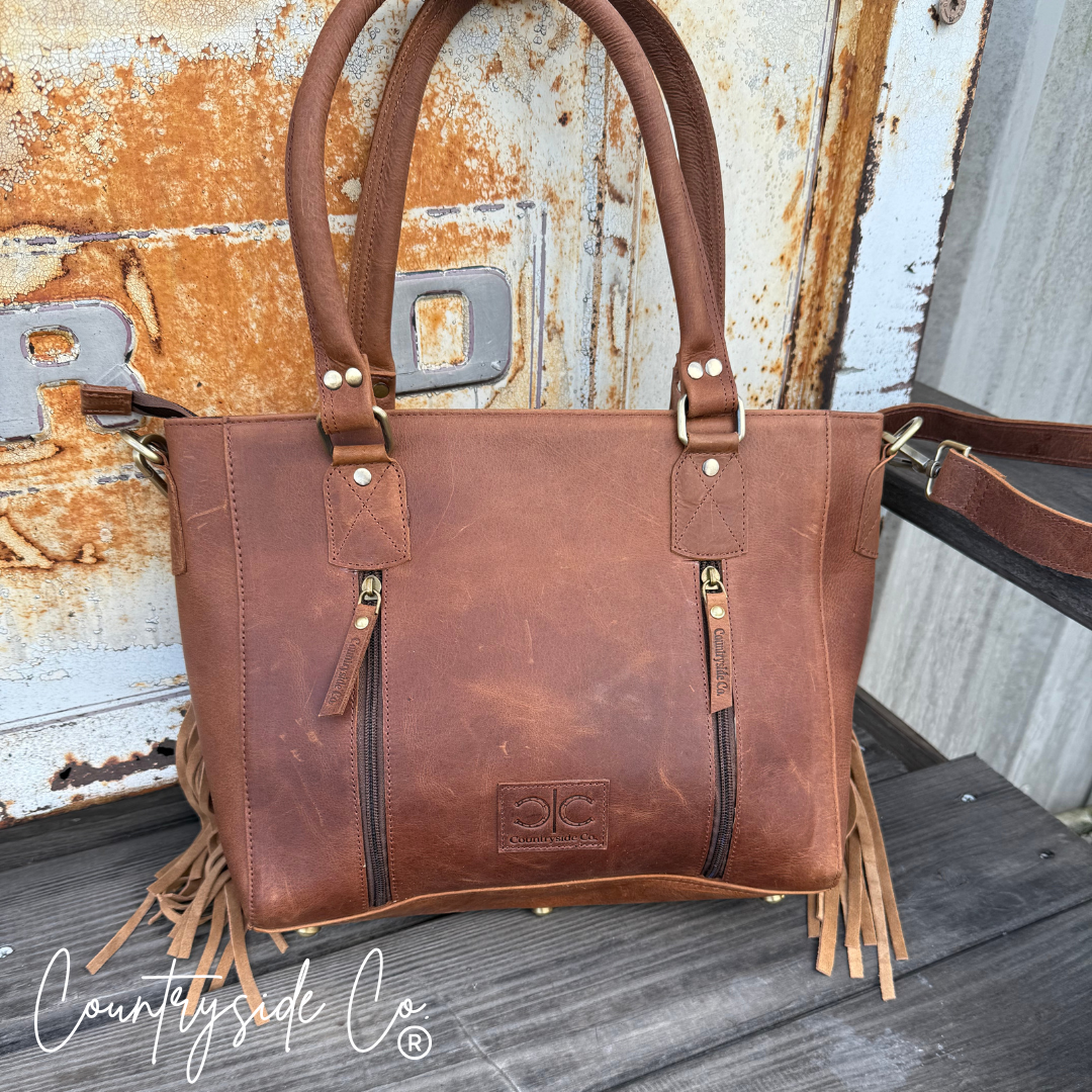 Conway Cowhide Concealed Carry Purse