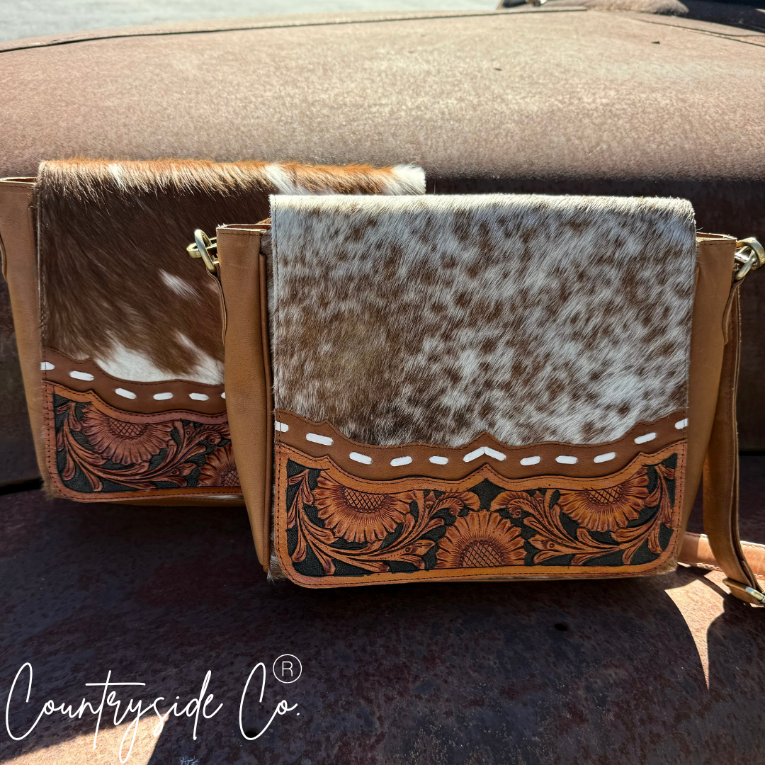 Magdalene Cowhide Concealed Carry Bag by Countryside Co.