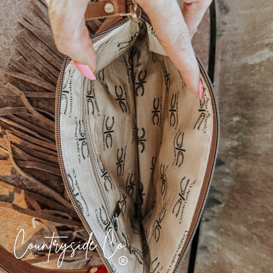 Fort Worth Cowhide Crossbody