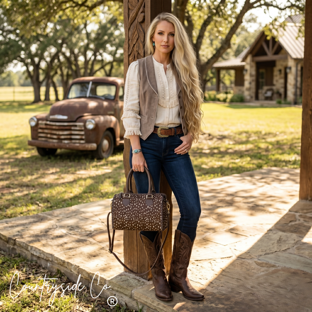 Wild Axis Cowhide Soft Speedy Bag